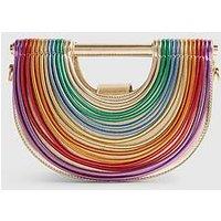 River Island Rainbow Tube Clutch Bag
