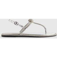 River Island Embellished Sandals - Silver