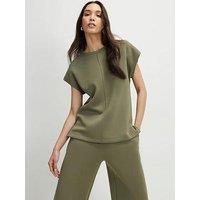 River Island Premium Twill Short Sleeve Top