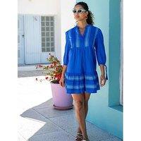 Pour Moi Linen Blend Beach Kaftan Dress