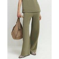 River Island Premium Twill Wide Leg Joggers