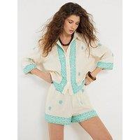 River Island Sequin Embellished Shirt