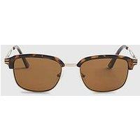 River Island Tortoise Clubmaster Sunglasses