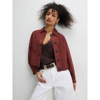 River Island Red Faux Suede Overshirt - Red