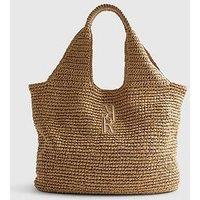 River Island Raffia Shopper Bag - Beige