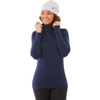 Decathlon Warm, Breathable Turtleneck Ski Base Layer Bl 500 - Navy Blue