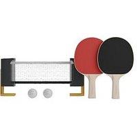 Decathlon Table Tennis Set For Small Tables With Rollnet + 2 Ppr100 Bats + 2 Balls