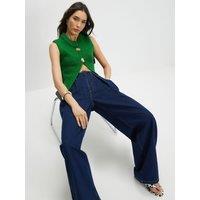 River Island Sleeveless Button Cardigan