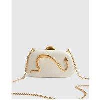 River Island Snake Clutch Bag