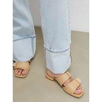 River Island Raffia Flat Sandals