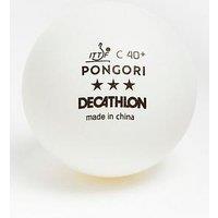 Decathlon Table Tennis Balls Ttb 900 40+ 3* C Ittf X 72 - White