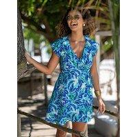 Pour Moi Penny Frill Wrap Beach Dress