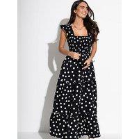 Pour Moi Lucy Cotton Poplin Tiered Midaxi Dress