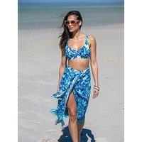 Pour Moi Fringe Trim Crinkle Multiway Sarong