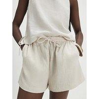 River Island Cream Linen Blend Shorts Multi Pack