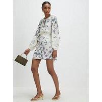 River Island Long Sleeve Floral Mini Dress
