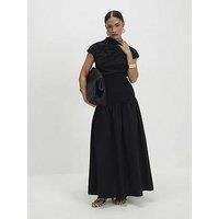 River Island Petite Short Sleeve Hybrid Maxi Dress