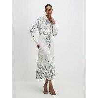 River Island Floral Midi Shirt Dress