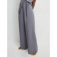 River Island Wrap Detail Wide Leg Trousers