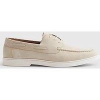 River Island Beige Suede Boat Shoes