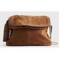 River Island Suede Tassel Chain Shoulder Bag