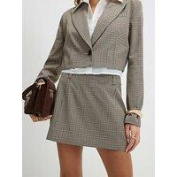 River Island Check Hybrid Tailored Skort