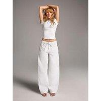 River Island Balloon Leg Drawcord Baggy Jeans