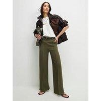 River Island Belted Straight Leg Trousers