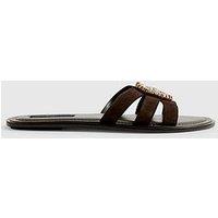 River Island Beaded Ring Flat Sandals