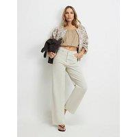 River Island Straight Leg Cropped Jeans