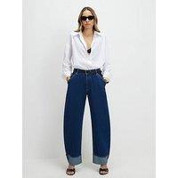 River Island Turn Up Cuff Barrel Leg Jeans