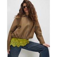 River Island Utiltiy Zip Through Harrington Jacket