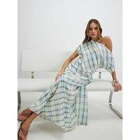 River Island Check Maxi Skirt