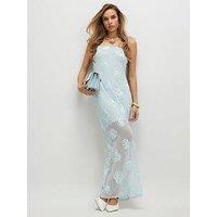 River Island Sleeveless Cornelli Shell Maxi Dress