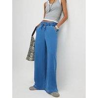 River Island Wide Leg Paperbag Jeans