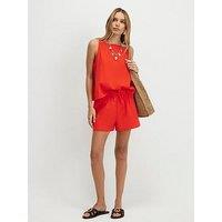 River Island Linen Blend Tank And Shorts Set