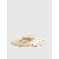 River Island Premium Amayah Embroidered Boater Hat