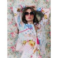 River Island Floral Patchwork Print Cotton Shirt
