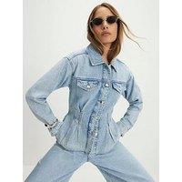 River Island Waisted Denim Jacket