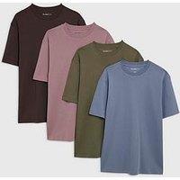 River Island Slim Fit Pack Of 4 T-Shirts