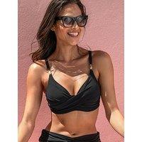 Pour Moi Tulum Luxe Matte Non-Padded Underwired Twist Front Bikini Top