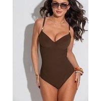Pour Moi Tulum Luxe Matte Padded Underwired Swimsuit