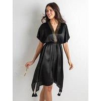 Pour Moi Sequin Placket Kaftan