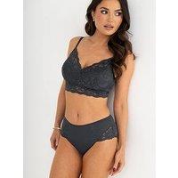 Pour Moi Love To Lounge Lace And Modal Rib Midi Brief
