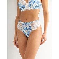Pour Moi Bliss Printed Mesh Brazilian Brief