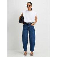 River Island Petite Barrel Leg Jeans