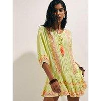 River Island Mirror Embellished Mini Beach Dress