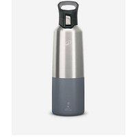 Decathlon 1L Insulated Stainless Steel Flask 900 With Quick-Release Cap For Hiking - Grey