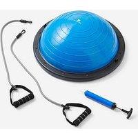 Decathlon Fitness Reversible Balance Station + Elastic Bands - Blue