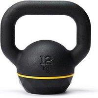 Decathlon Cast Iron Kettlebell With Rubber Base - 12 Kgs